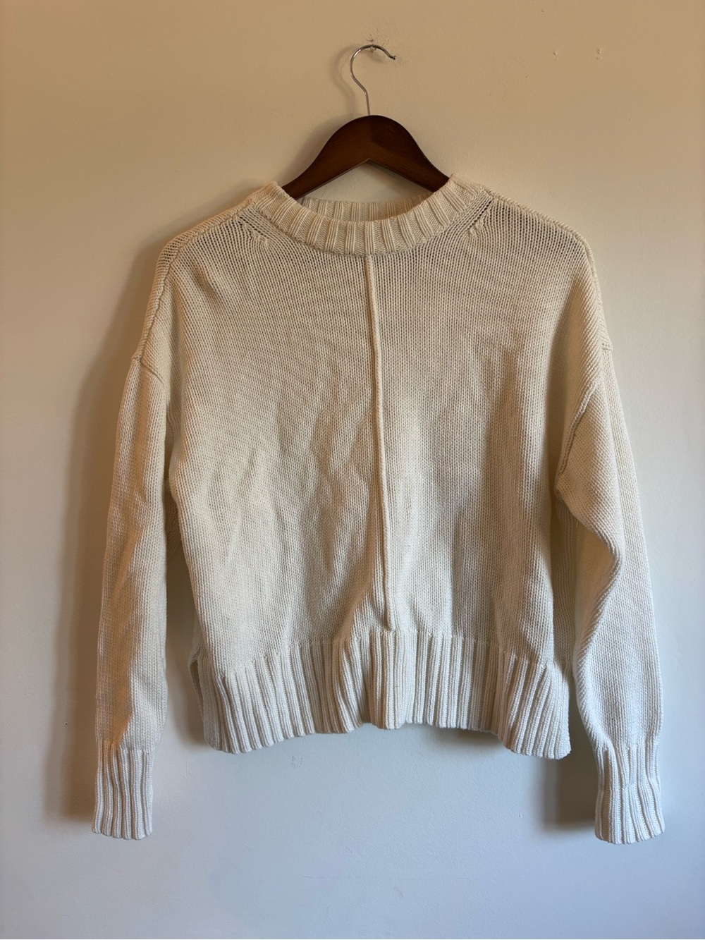 a new day Cream Crewneck Sweater